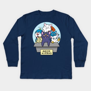 Anime Kittens Kids Long Sleeve T-Shirt